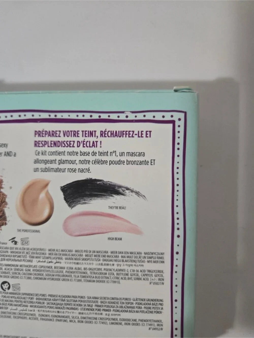Benefit Prime to Glow Makeup Gift Set POREfessional Hoola High Beam They’re Real